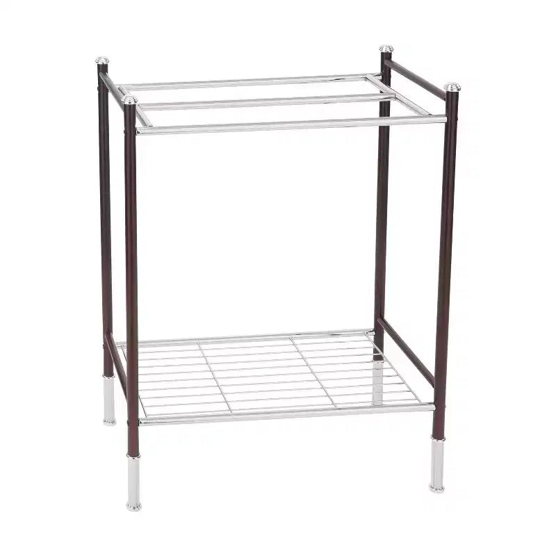 Porta salviette doppio binario grigio - Organizza tutto