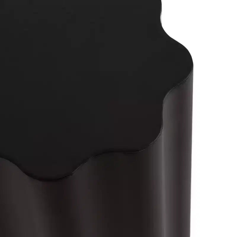 Tavolino da salotto Wavy in metallo, 23x23x56 cm, nero