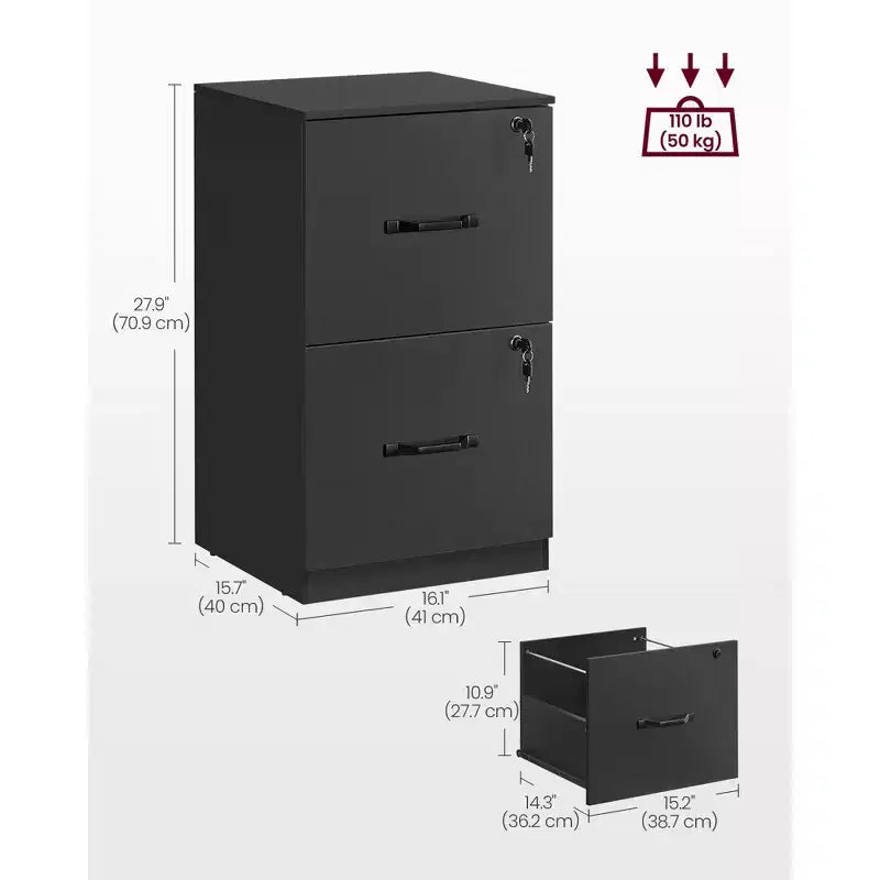 Classificatore verticale a 2 cassetti con 2 cassetti richiudibili a chiave, binario di sospensione regolabile, classificatore, supporto per stampante