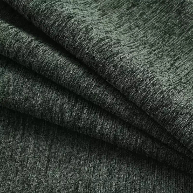 Divano sezionale in ciniglia oversize con pouf contenitore e tasche, porta telefono regolabile e porte di ricarica
