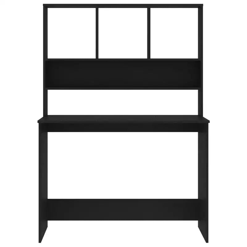 Scrivania galleggiante moderna, Scrivania galleggiante con 3 ripiani, Scrivania per computer a muro con finitura opaca per piccoli spazi