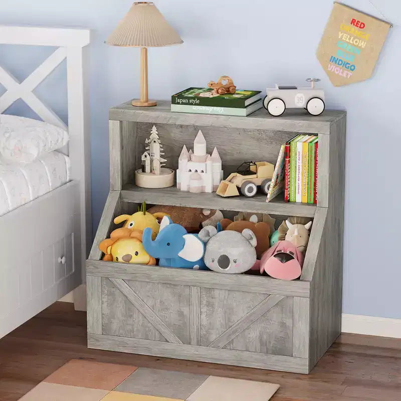 Libreria per Bambini, Armadietto Contenitore con Dispositivo Anti-Ribaltamento, Contenitore Impermeabile per Neonati e Bambini per Asilo Nido, Sala Giochi, Camera da Letto, Corridoio