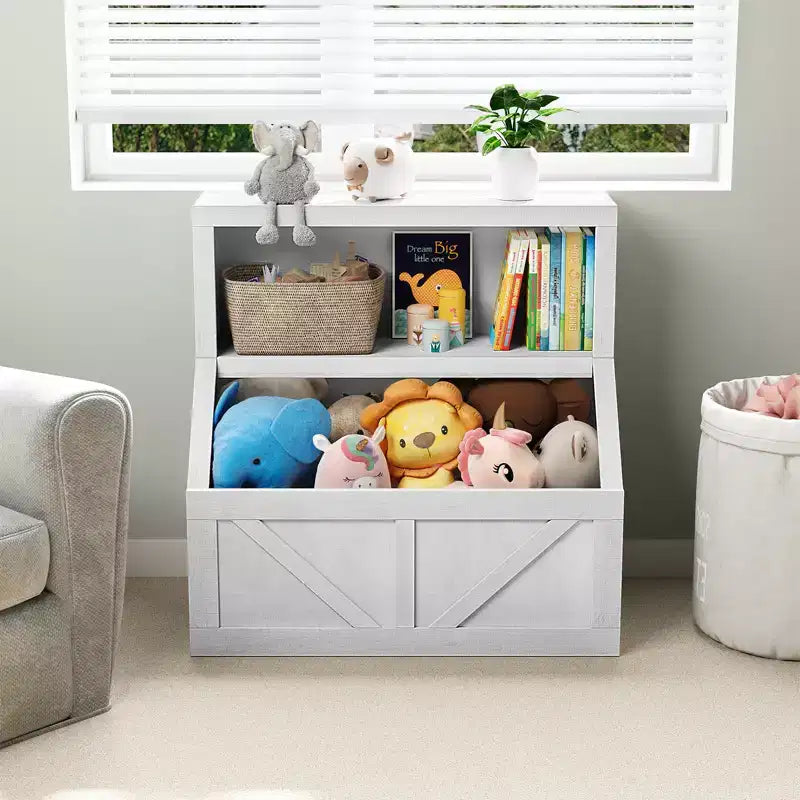Libreria per Bambini, Armadietto Contenitore con Dispositivo Anti-Ribaltamento, Contenitore Impermeabile per Neonati e Bambini per Asilo Nido, Sala Giochi, Camera da Letto, Corridoio