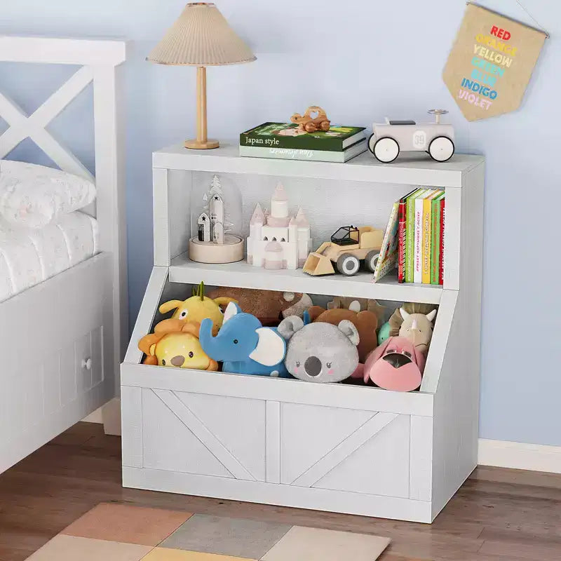 Libreria per Bambini, Armadietto Contenitore con Dispositivo Anti-Ribaltamento, Contenitore Impermeabile per Neonati e Bambini per Asilo Nido, Sala Giochi, Camera da Letto, Corridoio