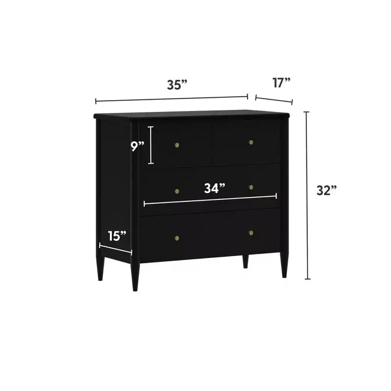 Comodino a 3 cassetti con cassetto superiore diviso