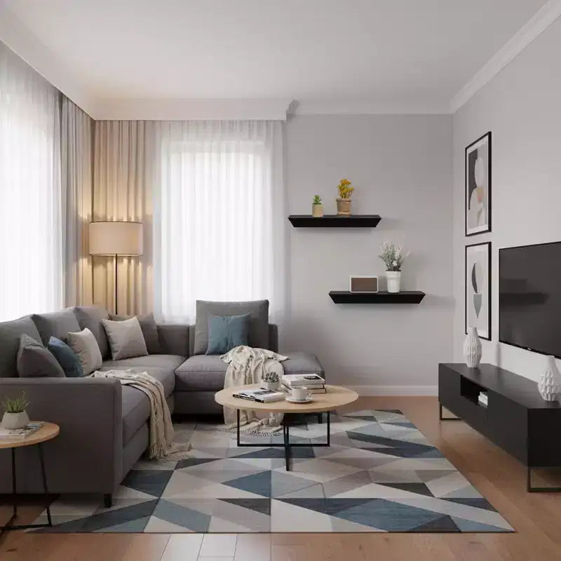 2 Pacchi Mensole Galleggianti FurnitureR, Mensole da Parete Nere in Legno MDF per Arredo e Stoccaggio, Ideali per Camera da Letto, Soggiorno, Bagno, Cucina