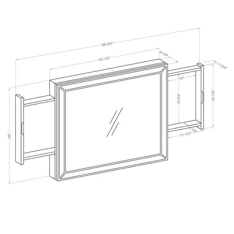 Specchio Contemporaneo con Luce Led e Spina USB Bianco Luminoso - HOMES: Inside + Out