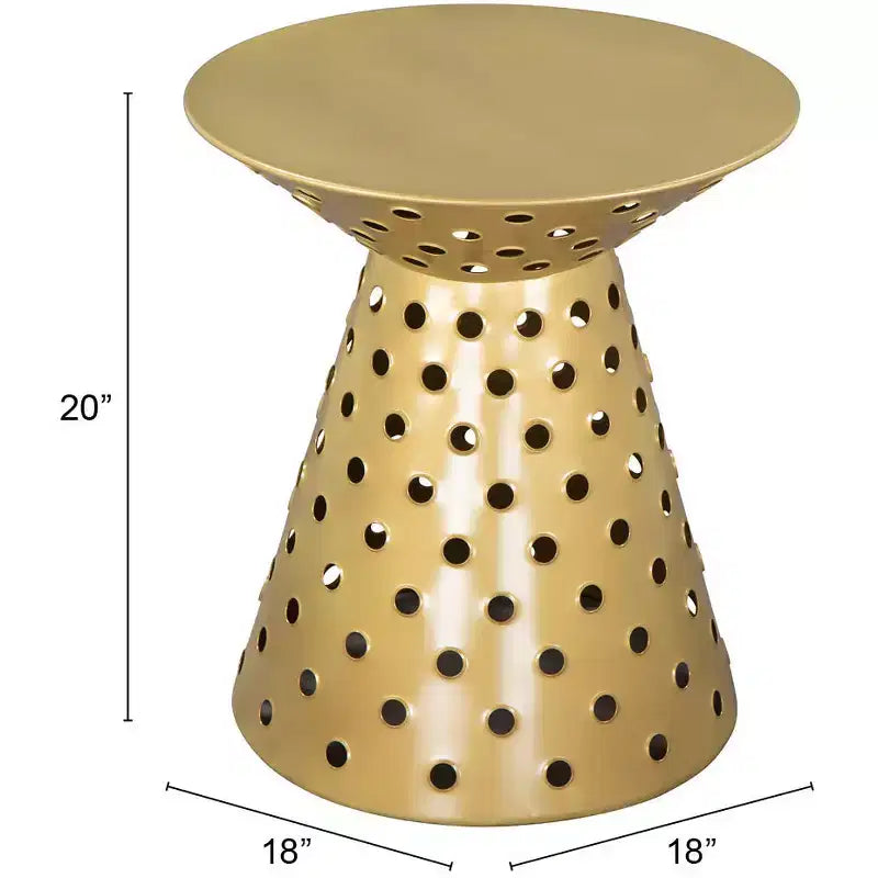 Tavolino d'appoggio Ferro Oro : Piedistallo, Moderno Nessun Montaggio Richiesto, Capacità 100 kg