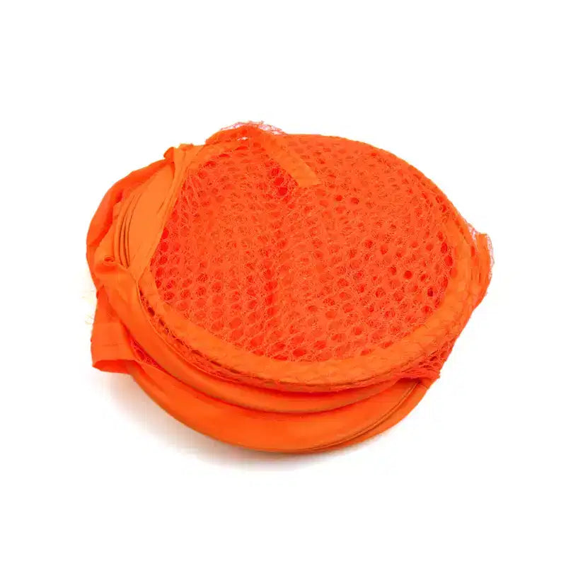 Borsa a rete pieghevole per vestiti sporchi Cesto portabiancheria organizer arancione 19,68 altezza